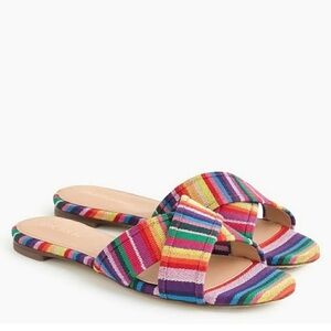 J Crew Cora criss-cross slide sandal